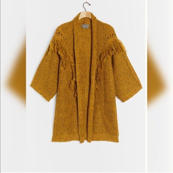 Anthropologie Sweaters - New Anthropologie Stevie Fringed Knit Kimono One Size #232